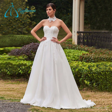 A-Line Liebsten Weiß Einfache Elegant Günstige Brautkleider